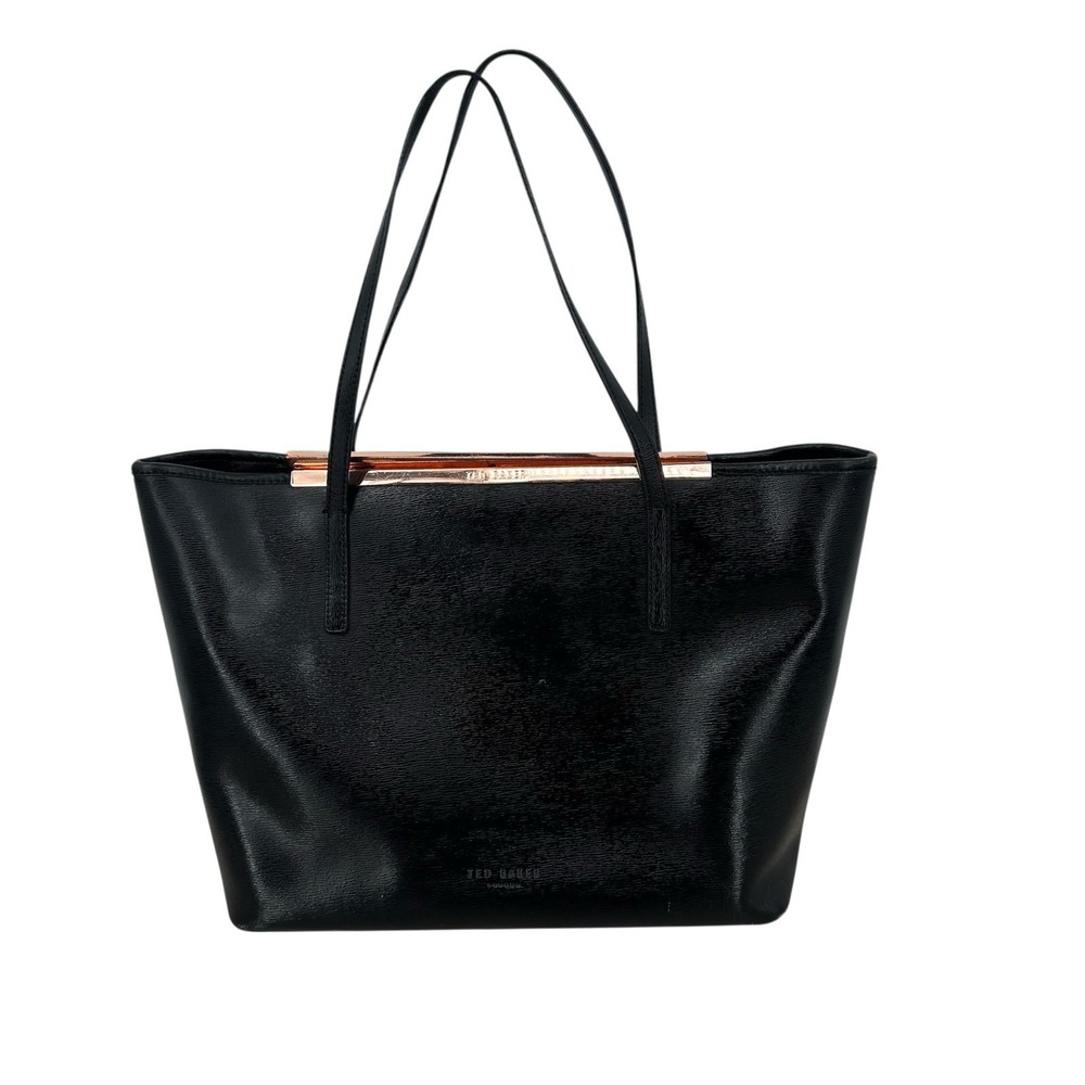 Ted Baker Black Tote with Rose Gold Accent